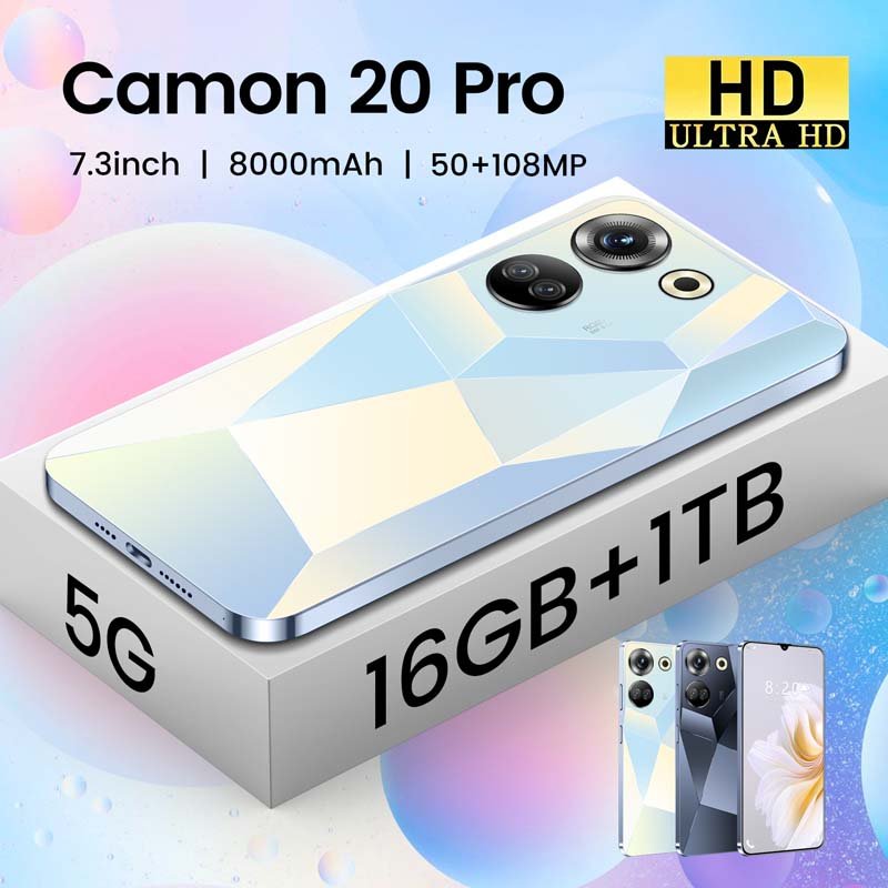 New Dual Sim Telephone Portable 5G Camon 20 Pro Unlocked Mobile Phones Android Custom Logo Online Shopping Smartphone Original